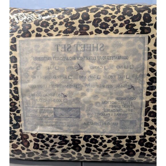 Safari Collection Comforter Cover Mini Set Full/Queen Animal Print 200 count - Picture 7 of 15